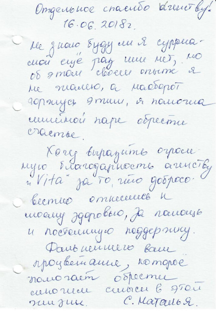 Отзывы сурмам центра VITA